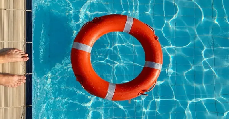 The tube is one of the safety tips for swimming