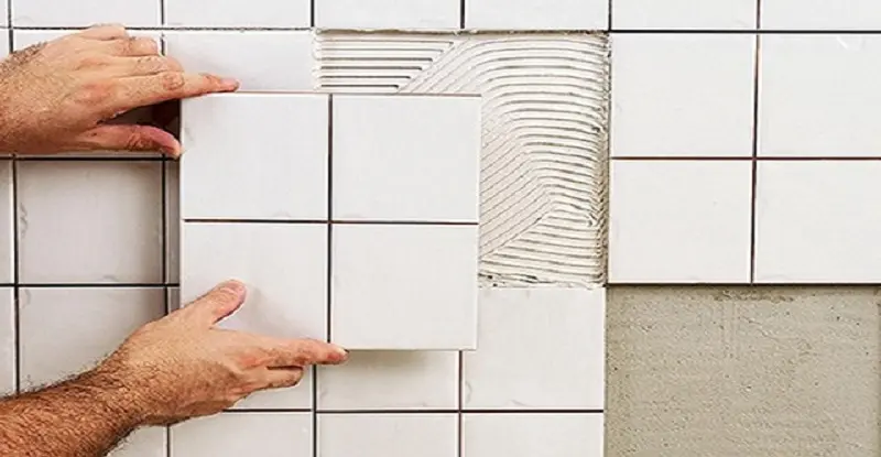 Sticking tiles